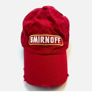 Smirnoff Baseball Training Unisex Cap Hat Cotton Men's Women's One Size Red New